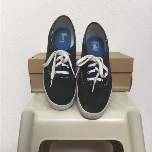 keds champion black canvas
